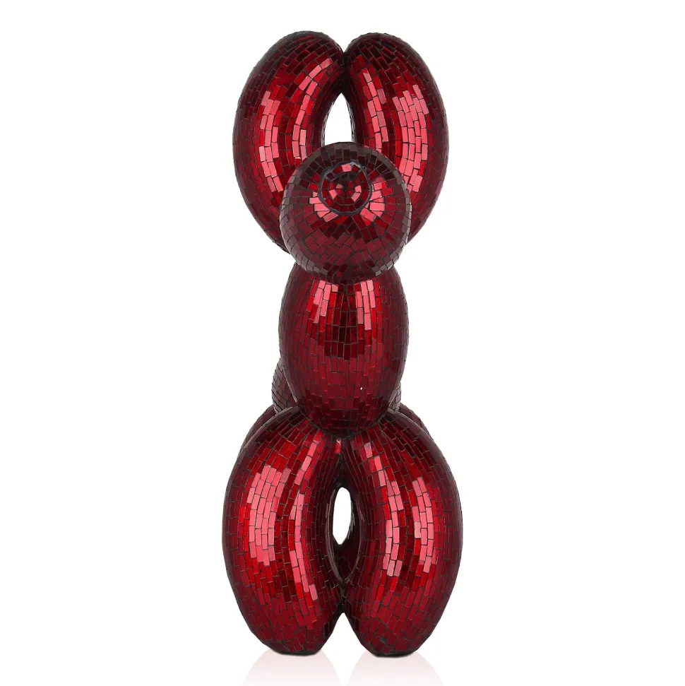 Balloon Dog 60cm Red Resin Indoor Sculpture