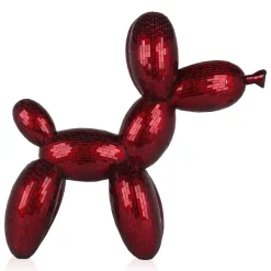 Balloon Dog 60cm Red Resin Indoor Sculpture
