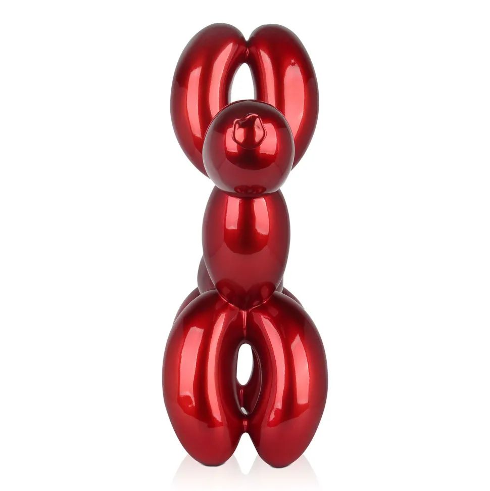 Balloon Dog 62cm Red Resin Indoor Sculpture