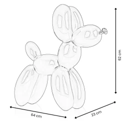 Balloon Dog 62cm Red Resin Indoor Sculpture