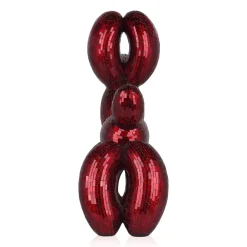 Balloon Dog 60cm Red Resin Indoor Sculpture