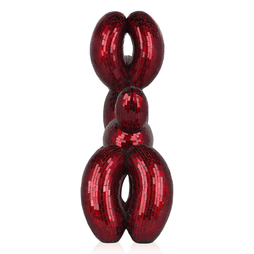 Balloon Dog 60cm Red Resin Indoor Sculpture