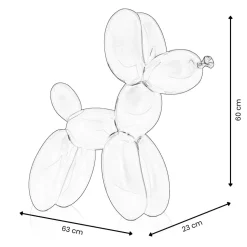 Balloon Dog 60cm Red Resin Indoor Sculpture