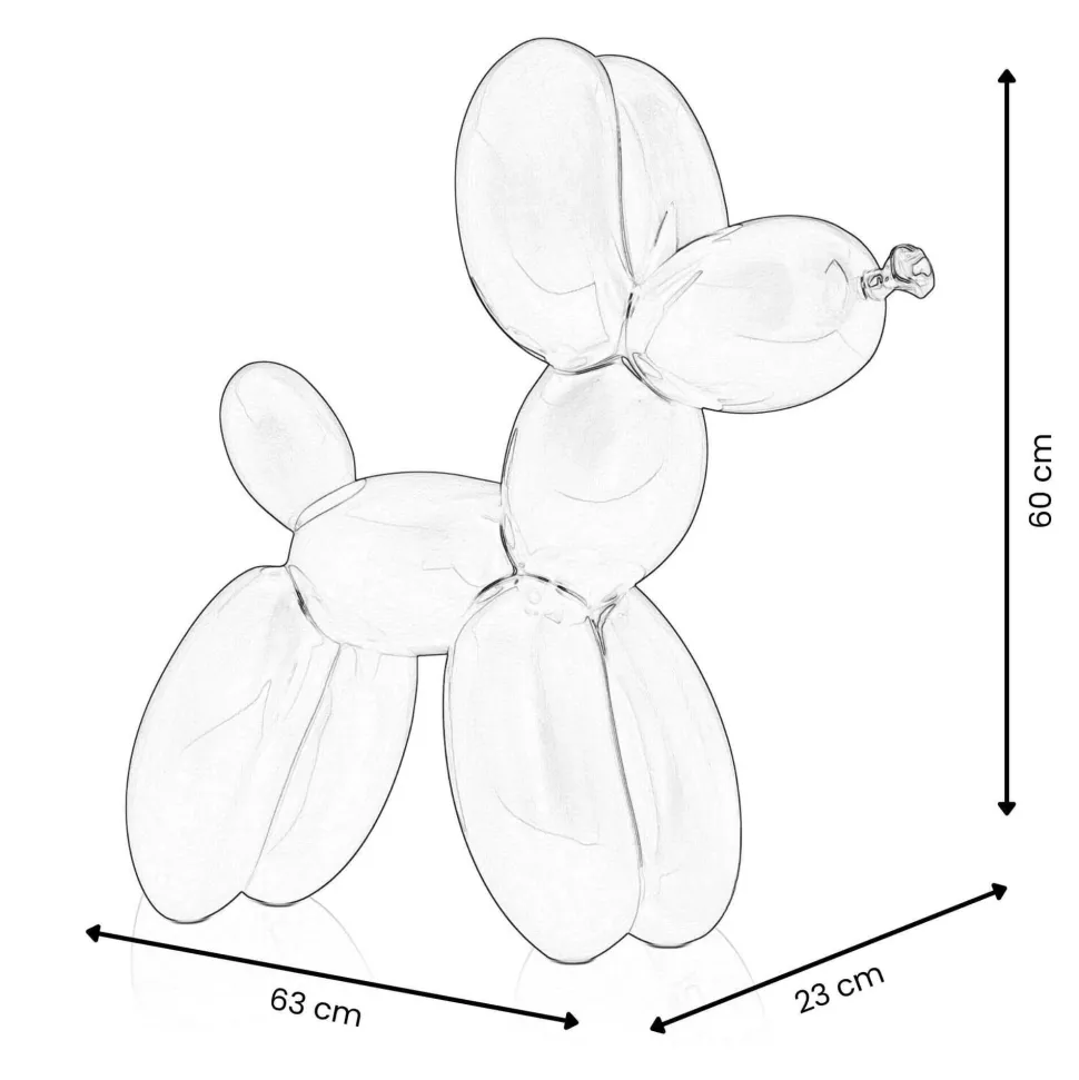 Balloon Dog 60cm Red Resin Indoor Sculpture