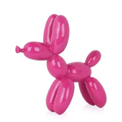 Balloon Dog 27cm Rosa Pink Resin Indoor Sculpture