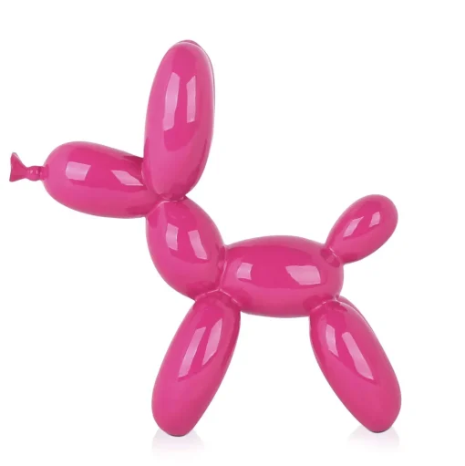 Balloon Dog 27cm Rosa Pink Resin Indoor Sculpture