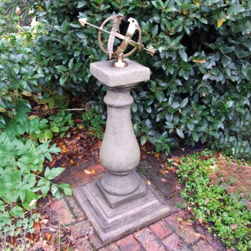 Baluster Medium Armillary Stone Garden Sundial