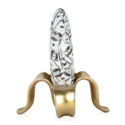 Banana Burst 35cm Gold Resin Indoor Sculpture
