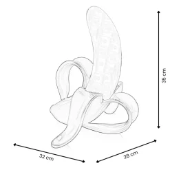 Banana Burst 35cm Yellow Resin Indoor Sculpture