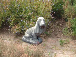 Basset Hound Stone Garden Ornament
