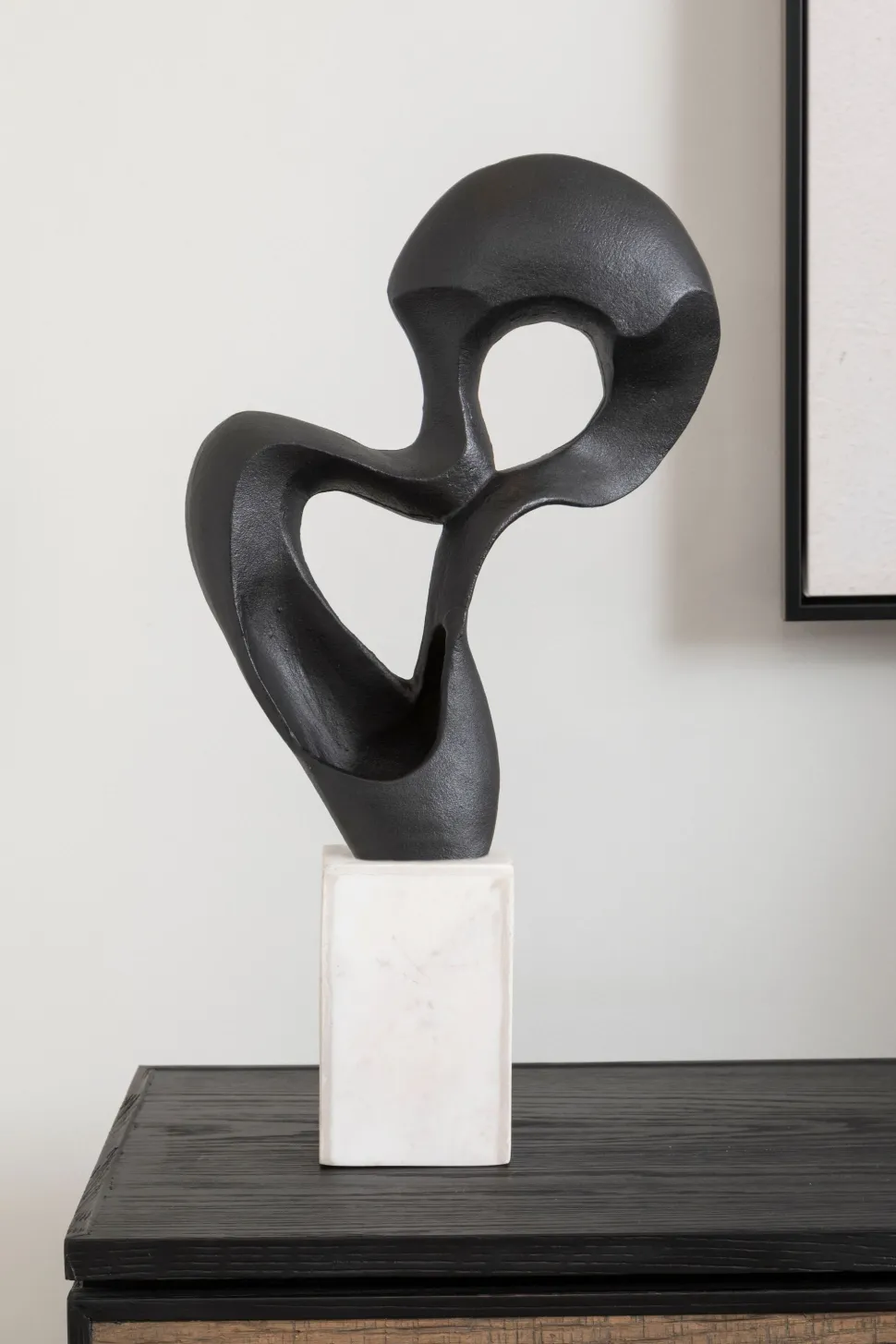 Black Mirage 52cm Metal Indoor Sculpture