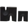 Block Symphony 18cm Black Resin Indoor Sculptures