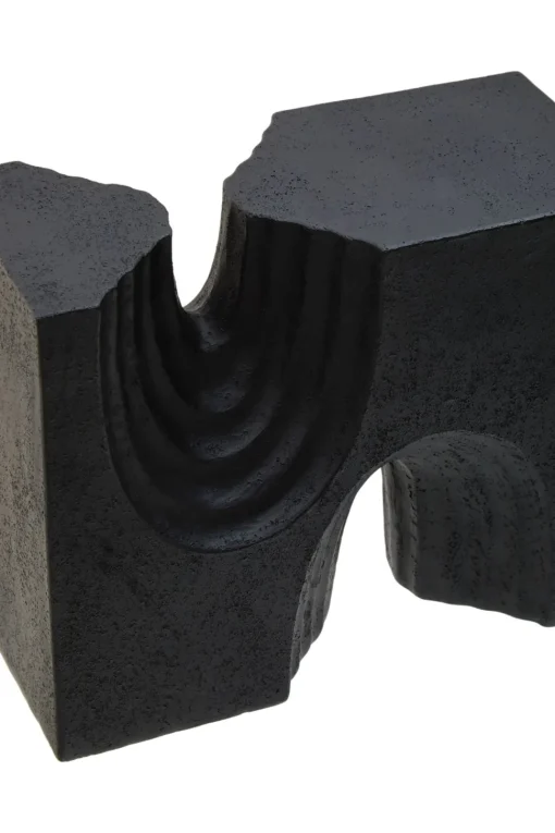 Block Symphony 18cm Black Resin Indoor Sculptures