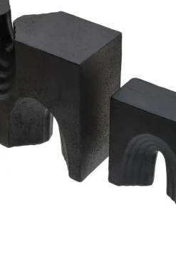Block Symphony 18cm Black Resin Indoor Sculptures