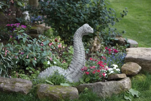 Brachiosaurus Dinosaur Stone Garden Ornament