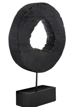 Carbon Halo 53cm Black Wood Indoor Sculpture