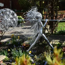 Celeste Fairy 90cm Metal Wire Garden Sculpture