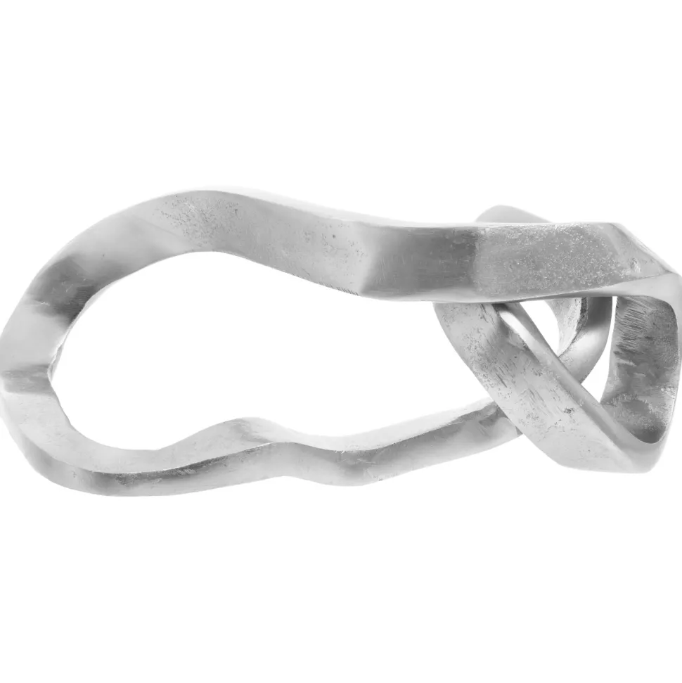 Celestial Loop 24cm Silver Metal Indoor Sculpture
