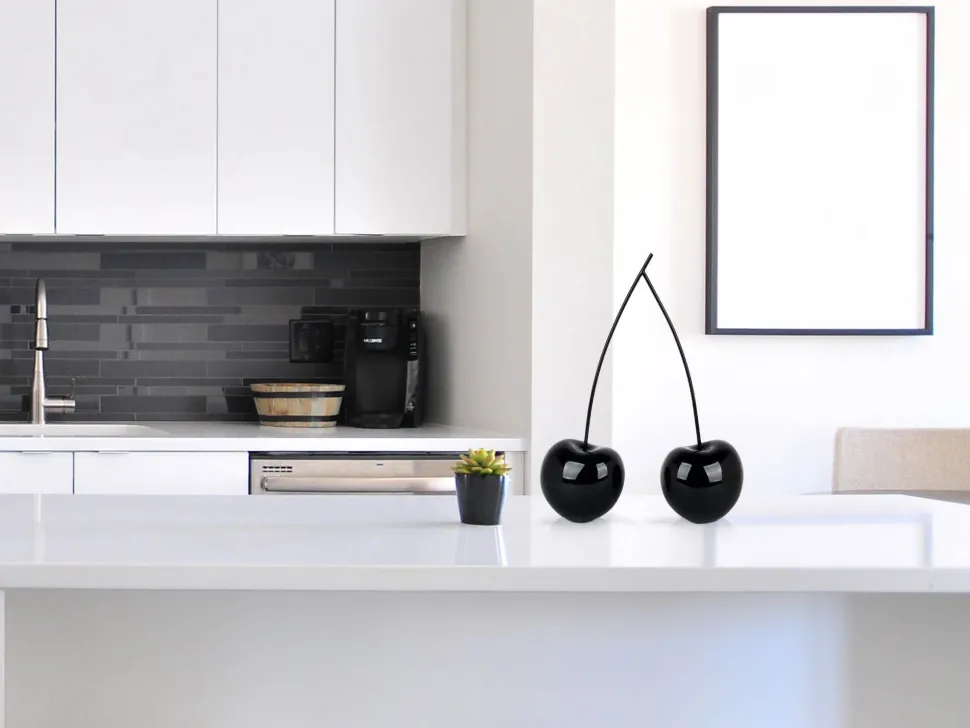 Cherry Fusion 43cm Black Resin Indoor Sculpture