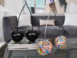 Cherry Fusion 43cm Black Resin Indoor Sculpture