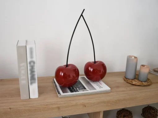 Cherry Fusion 43cm Red Resin Indoor Sculpture