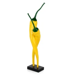 Chilli Fusion 59cm Yellow Resin Indoor Sculpture