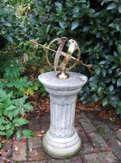 Classical Armillary Stone Garden Sundial