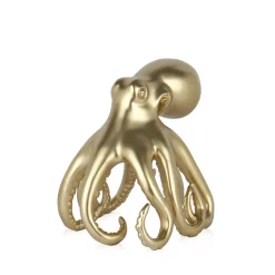 Cosmic Octopus 22cm Gold Resin Indoor Sculpture