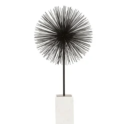 Cosmic Pulse 64cm Black Metal Indoor Sculpture