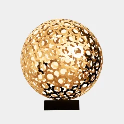 Cosmic Sphere 44cm Gold Metal Indoor Sculpture