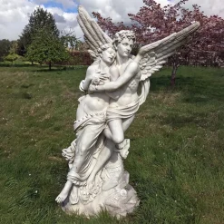 Cupid & Psyche 197cm Marble Garden Statue