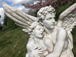 Cupid & Psyche 197cm Marble Garden Statue