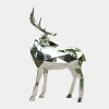Deer 158cm Geometric Metal Garden Sculpture