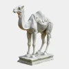 Desert Camel 160cm White Marble Garden Statue v6
