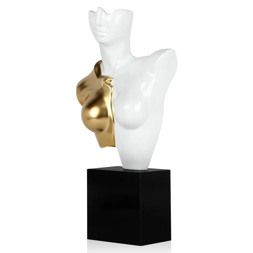 Divided Diva 50cm White Resin Indoor Sculpture