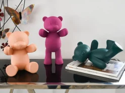 Dream Bear 22cm Pink Resin Indoor Sculpture