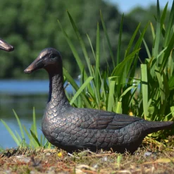 Ducks Aged Bronze Garden Ornaments