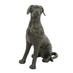 Duke the Dog Bronze Metal Garden Ornament