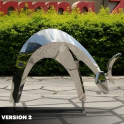 Dynamic Deer 75cm Metal Garden Sculpture
