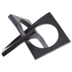 Dynamic Horizons 13cm Black Metal Indoor Sculpture