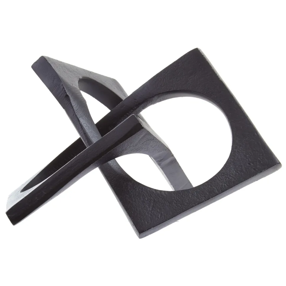 Dynamic Horizons 13cm Black Metal Indoor Sculpture