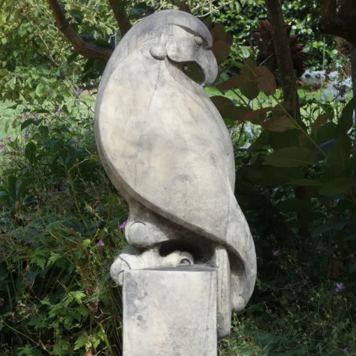Eagle on Modena Pedestal Modern Stone Garden Statue