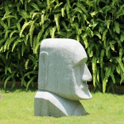 Easter Island Head 80cm Stone Garden Ornament