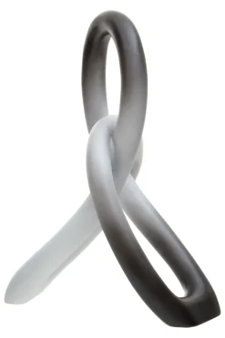 Eternal Curves 19cm Black & White Resin Indoor Sculpture