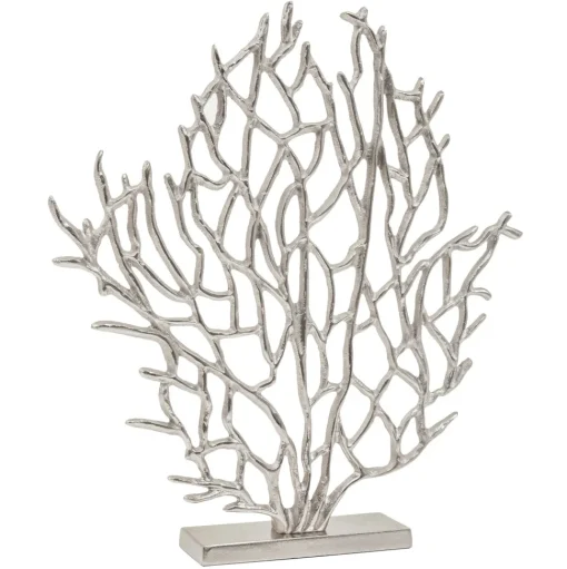 Euphoric Coral 43cm Silver Metal Indoor Sculpture