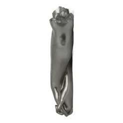 Everlasting Embrace 55cm Anthracite Resin Wall Sculpture