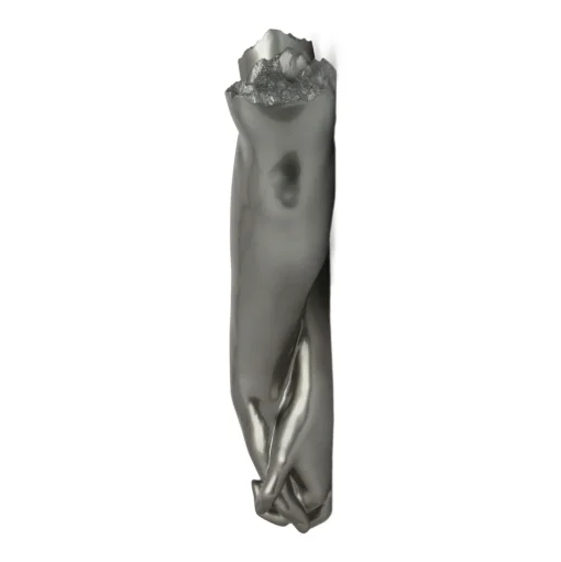 Everlasting Embrace 55cm Anthracite Resin Wall Sculpture