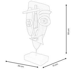 Evolving Visage 59cm Abstract Metal Indoor Sculpture