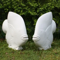 Fish Marble Resin Garden Ornaments