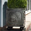 Fleur-De-Lis Metal Garden Planter